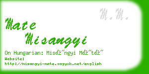 mate misangyi business card